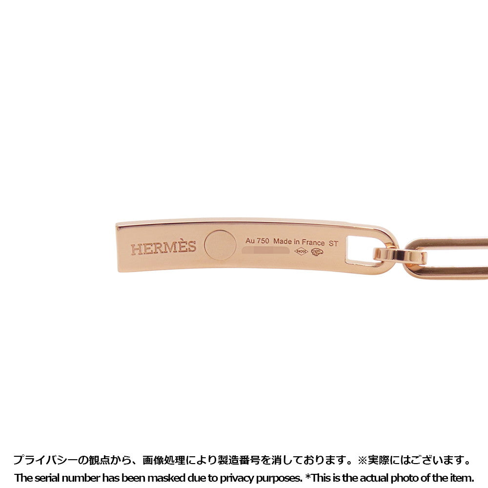 HERMES Kelly Chaine Bracelet Size STH221411B 00ST 18K Pink Gold