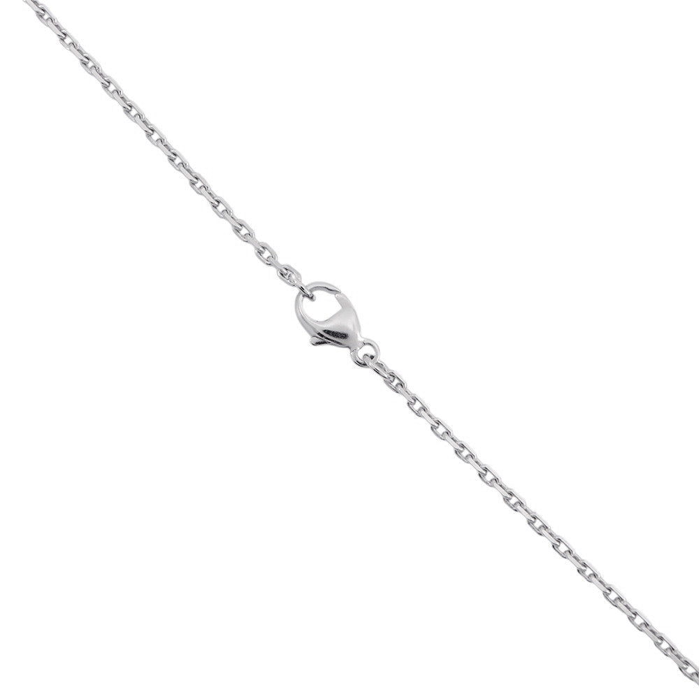 HERMES Pop Ash Necklace Size Mini White Metal