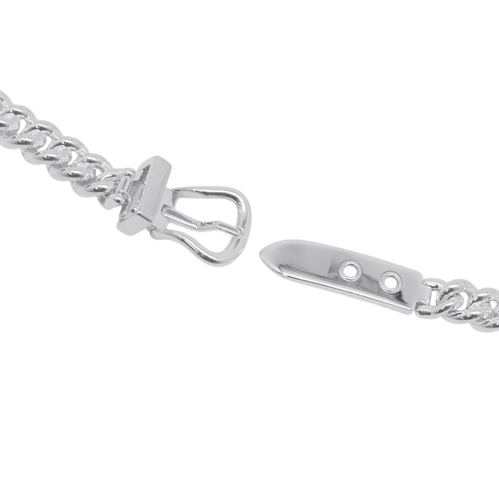 HERMES BoucleSellier Inflexible Double Tour Bracelet Size PM/17 SV925