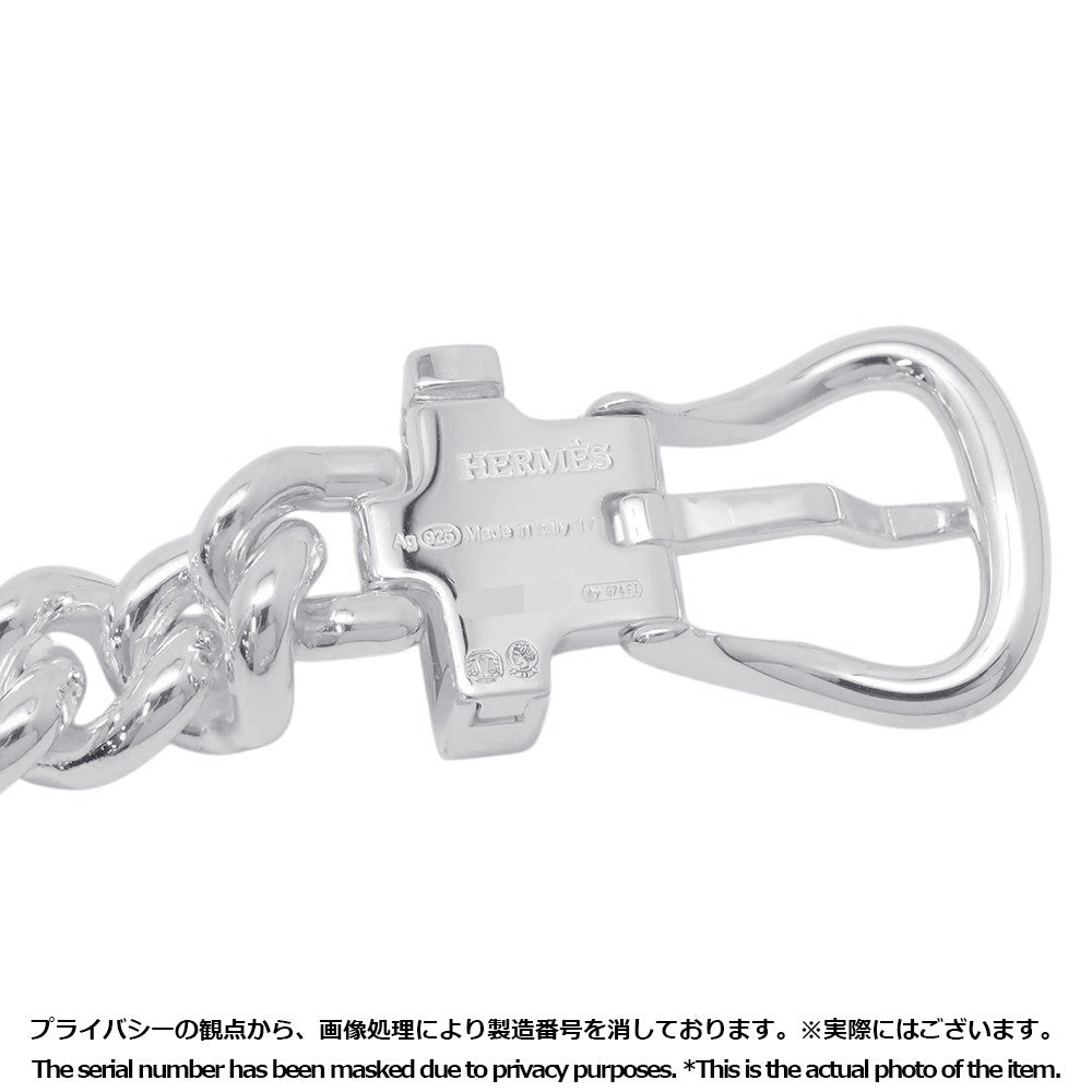 HERMES BoucleSellier Inflexible Double Tour Bracelet Size PM/17 SV925