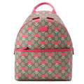 GUCCI Children's Kim Seung-yeon Flower Print Backpack Beige/Red782708 GG Supreme Leather