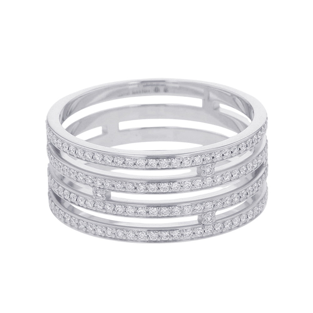HERMES Wedding Ring Ariane GM Size GM/54/#14 18K White Gold