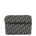 Dior Travel Kit Oblique Jacquard Navy/BeigeS5476CTZQ_M928 Canvas Leather