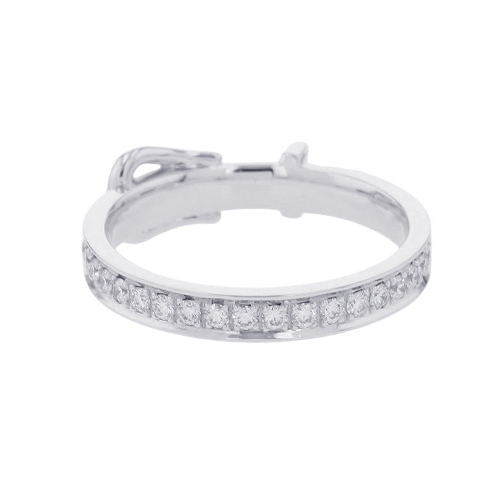 HERMES Etrivière Ring Size PM/53/#13 18K White Gold
