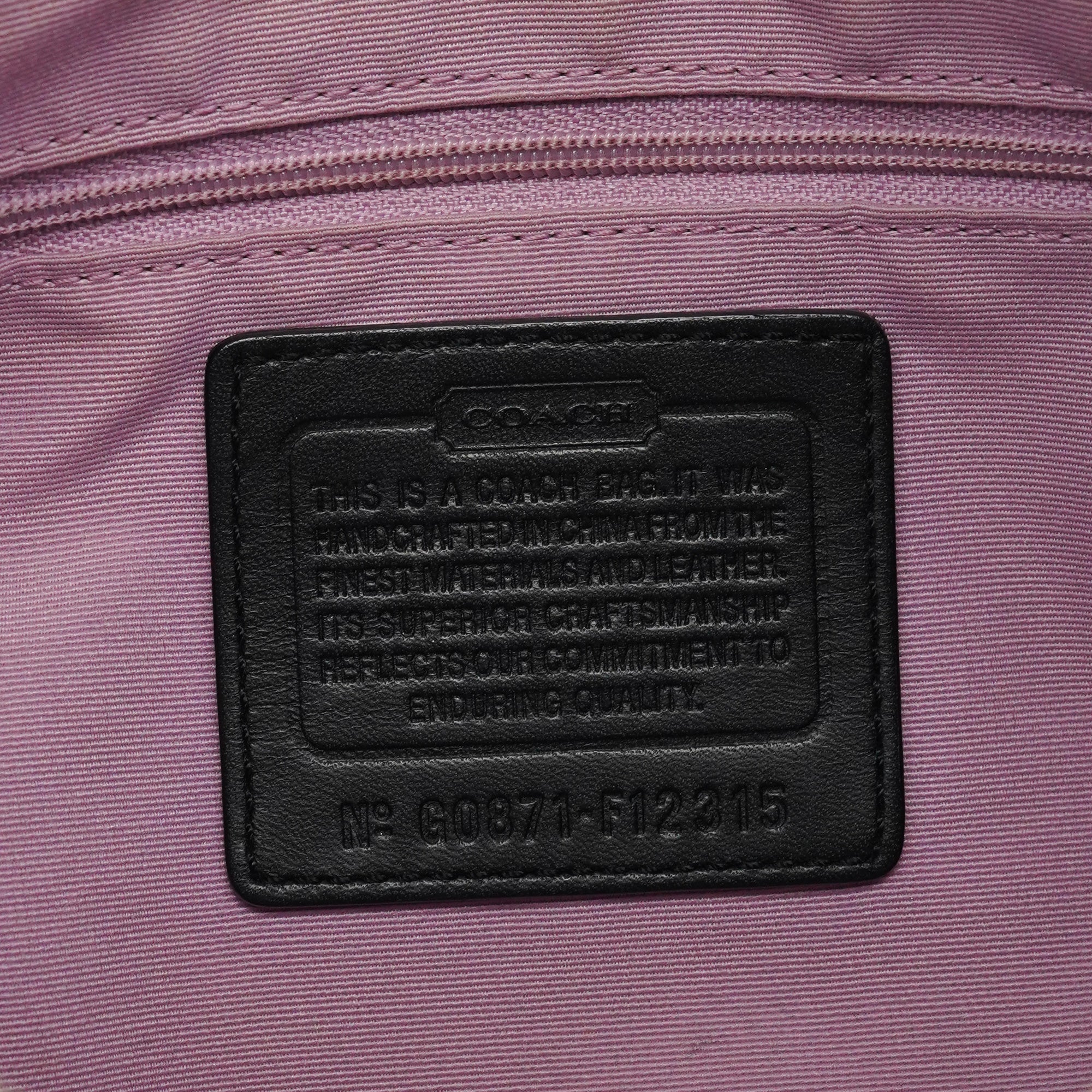 Grey Black Signature Canvas Patchwork Shoulder Bag