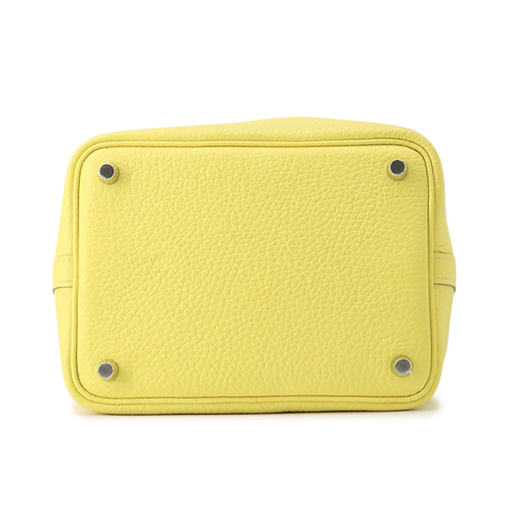 HERMES Picotin Lock Lime Taurillon Clemence Size PM