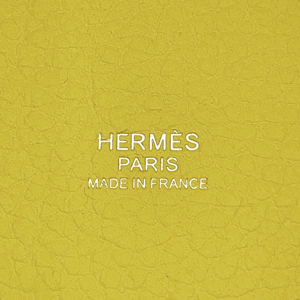 HERMES Picotin Lock Lime Taurillon Clemence Size PM