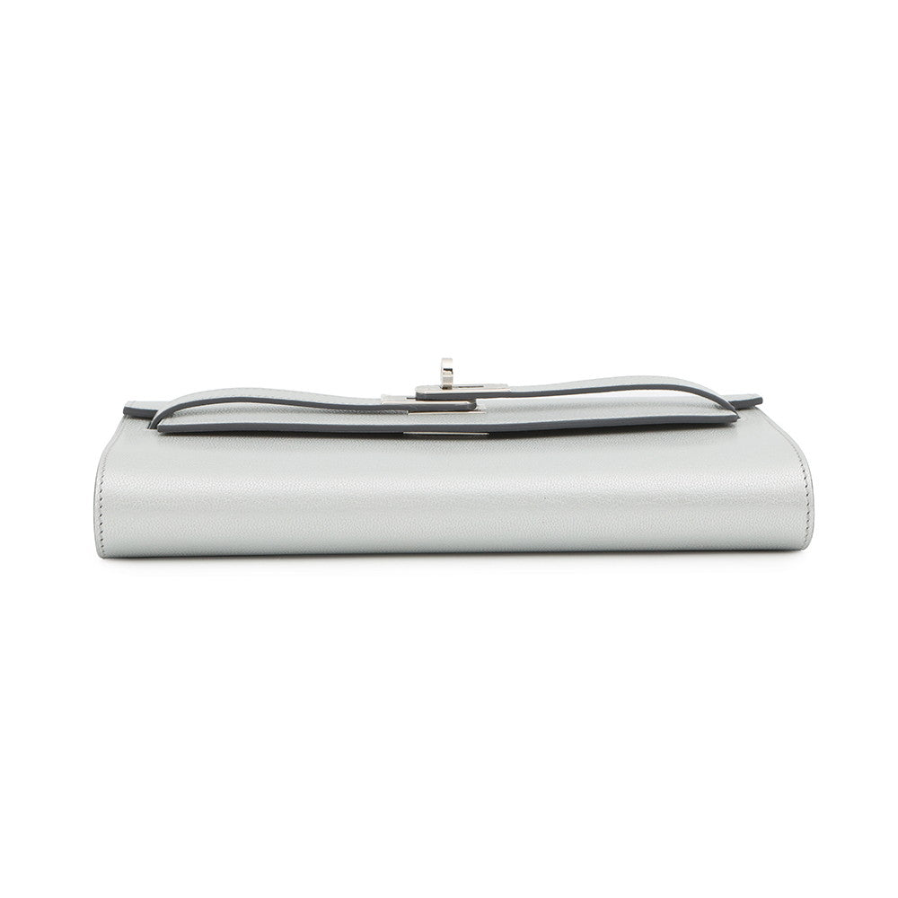 HERMES Kelly Long Togo Argent Chevre Shamqila