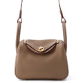 HERMES Lindy Etoupe Taurillon Clemence Size Mini