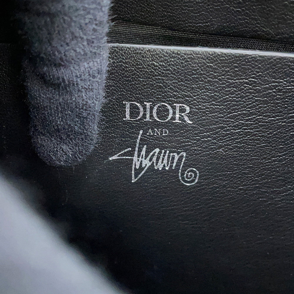 Dior DIOR AND SHAWN D-DIOR 2WAY Mini Tote Bag (Stüssy Collaboration) Black1DOSH152YZI_H10E Leather