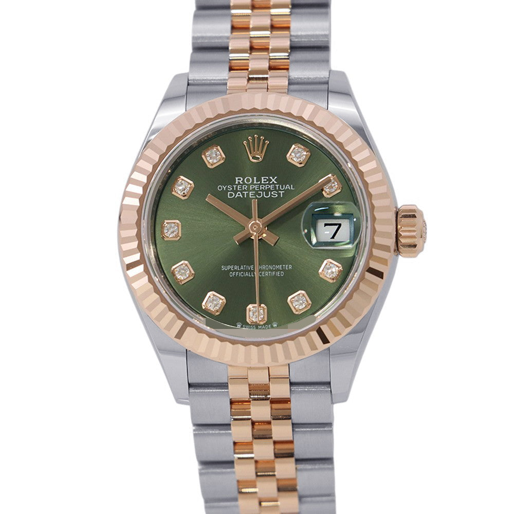 ROLEX Lady-Datejust W28mm Stainless Steel K18PG Olive Green Dial279171G