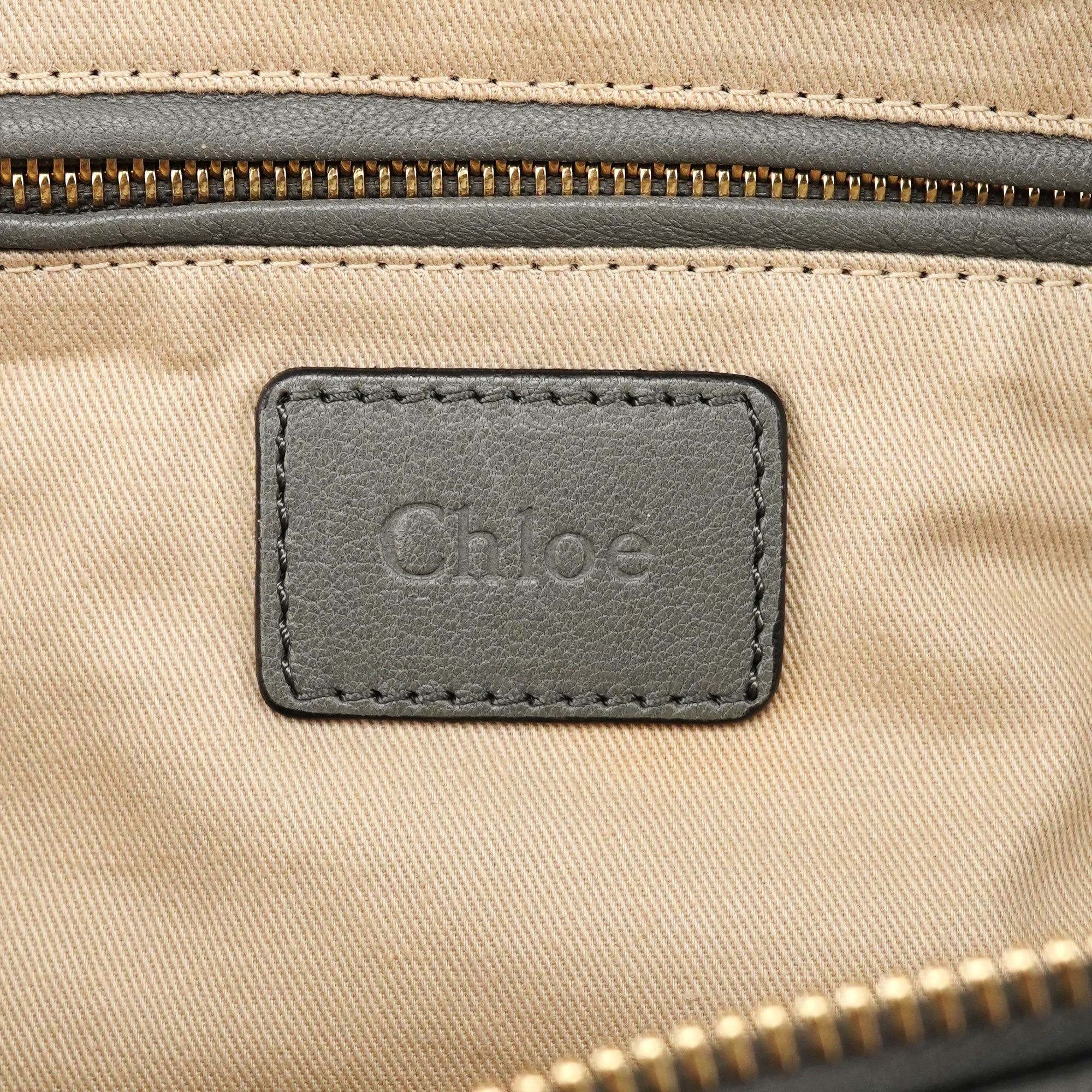 Grey Studded Leather Marcie 2-Way Bag