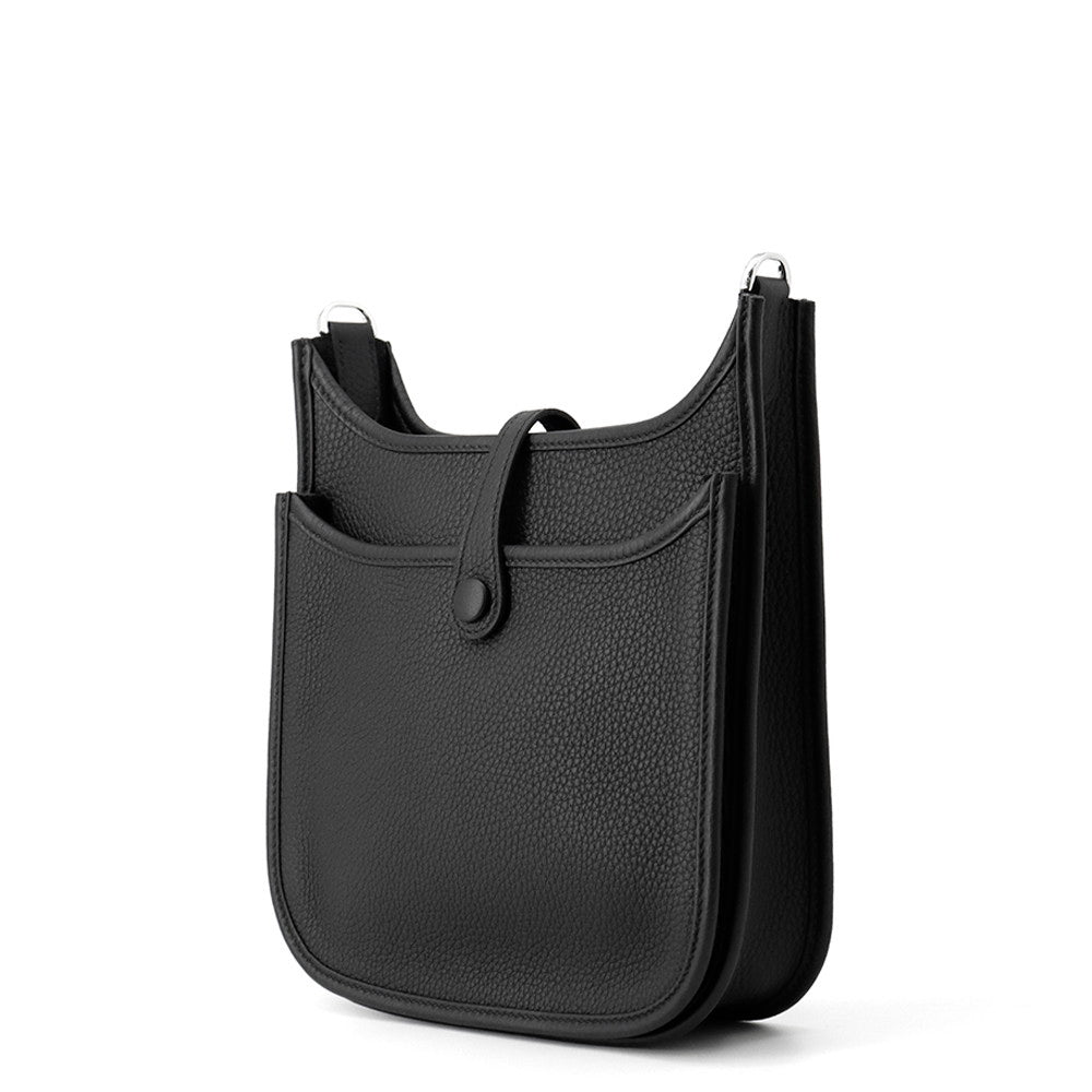 HERMES Evelyne3 Black Taurillon Clemence Size 23