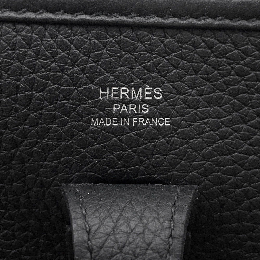 HERMES Evelyne3 Black Taurillon Clemence Size 23