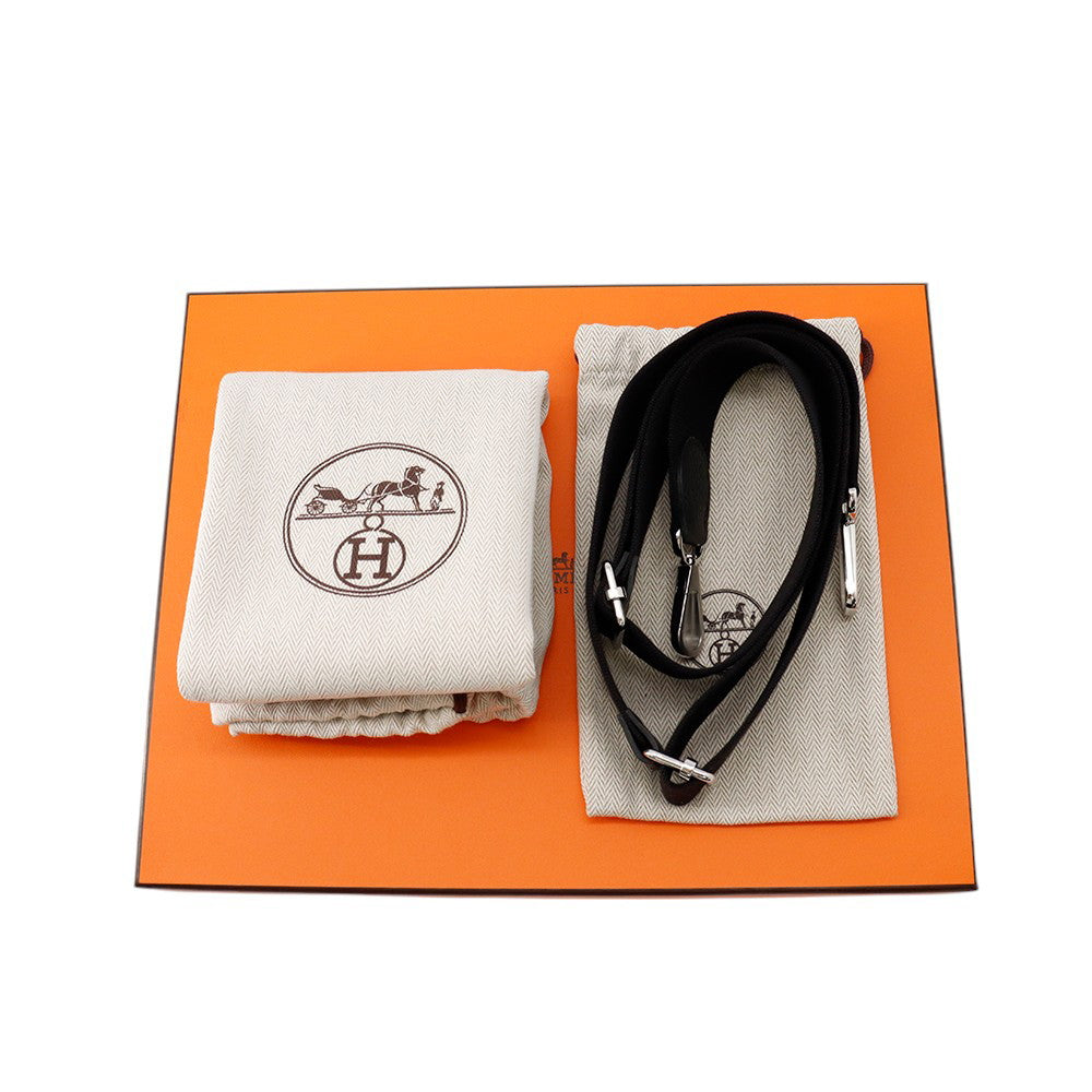 HERMES Evelyne3 Black Taurillon Clemence Size 23