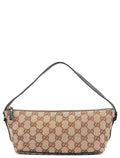 07198 Beige Navy GG Boat Pochette