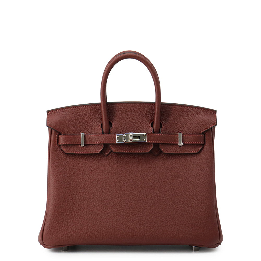 HERMES Birkin Rouge H Togo Leather Size 25