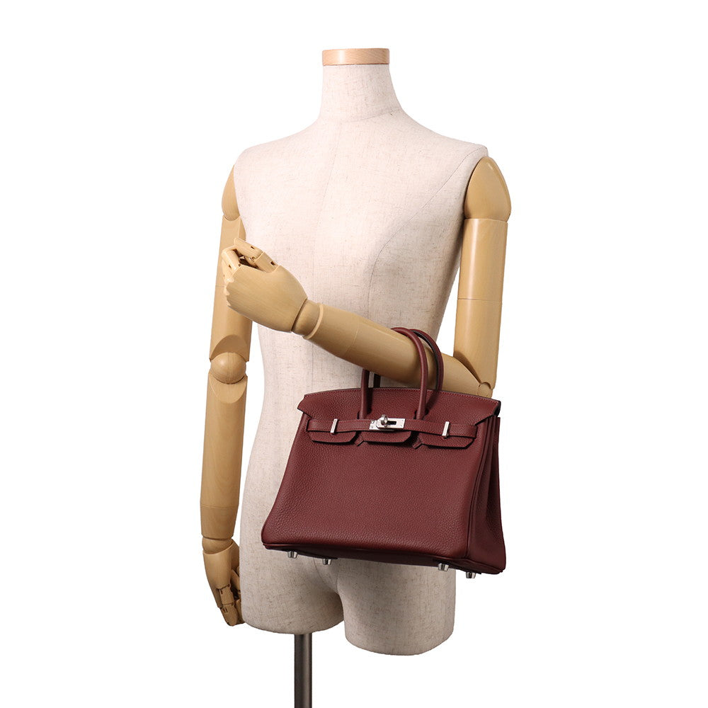 HERMES Birkin Rouge H Togo Leather Size 25
