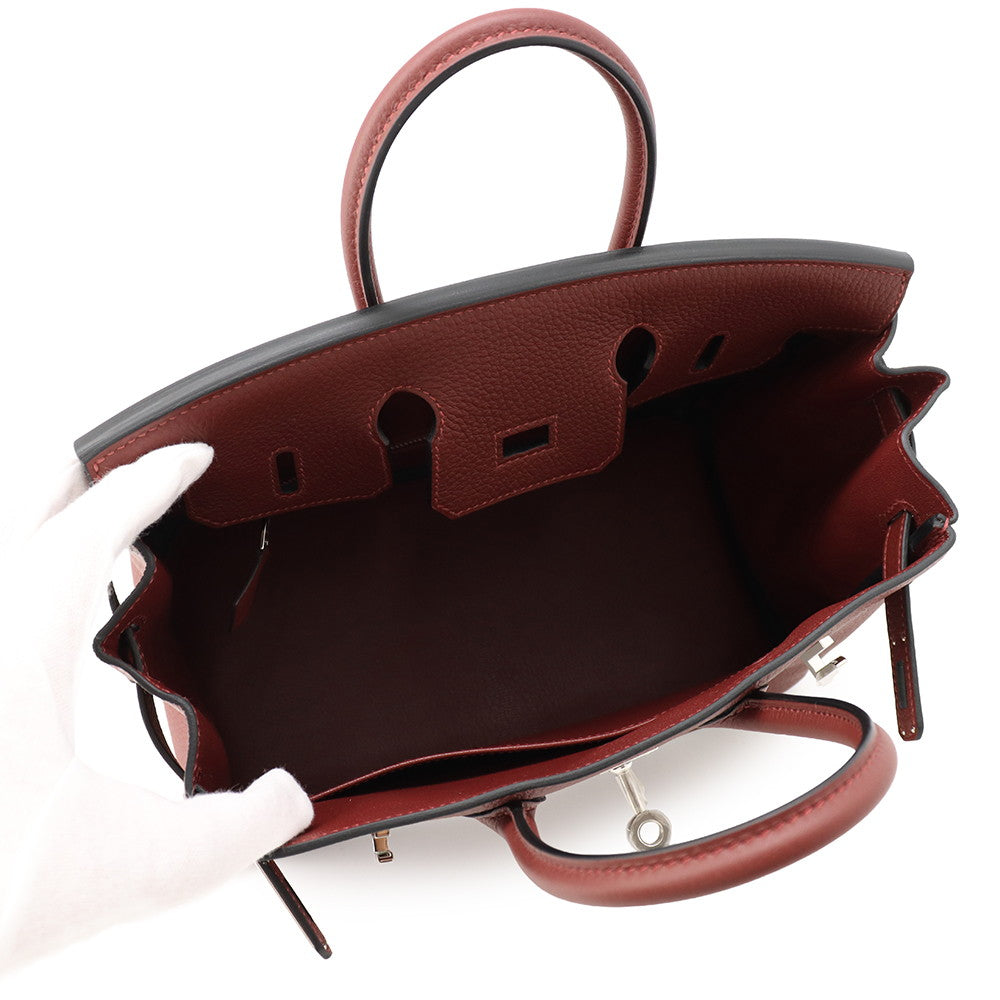 HERMES Birkin Rouge H Togo Leather Size 25