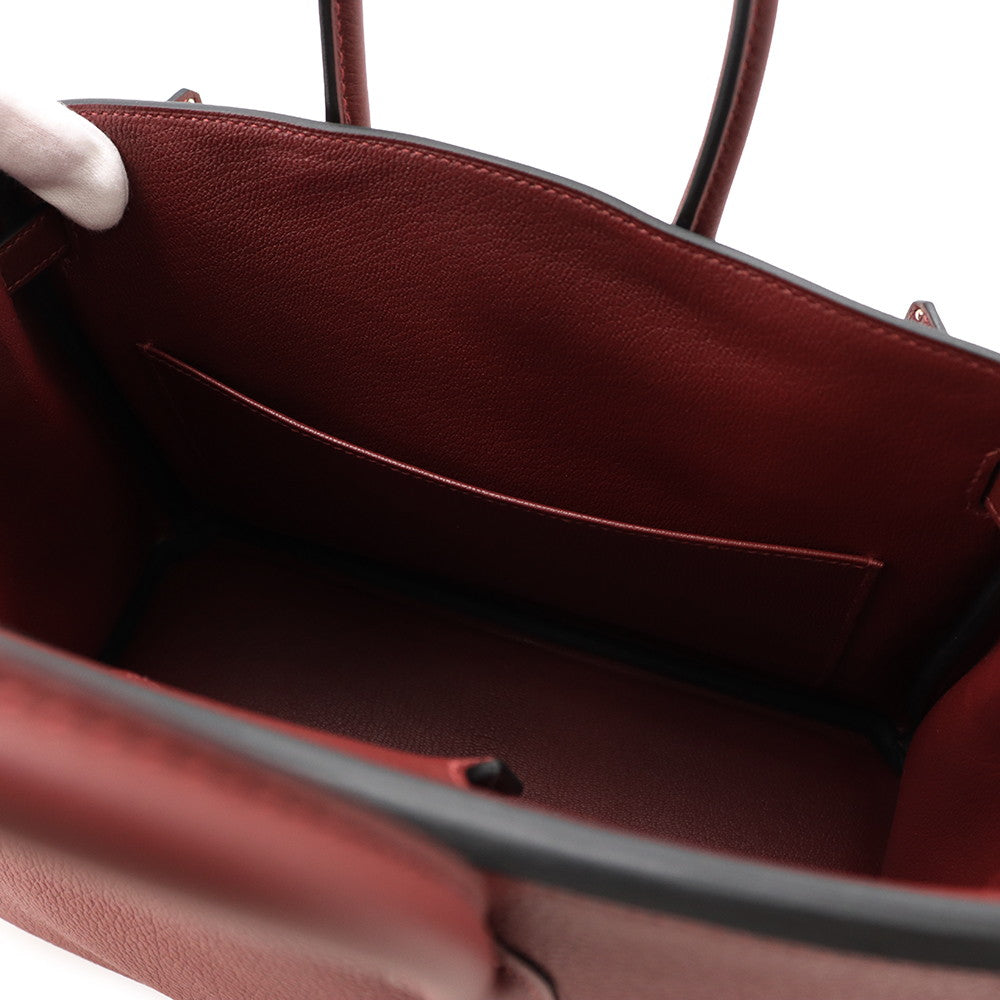 HERMES Birkin Rouge H Togo Leather Size 25