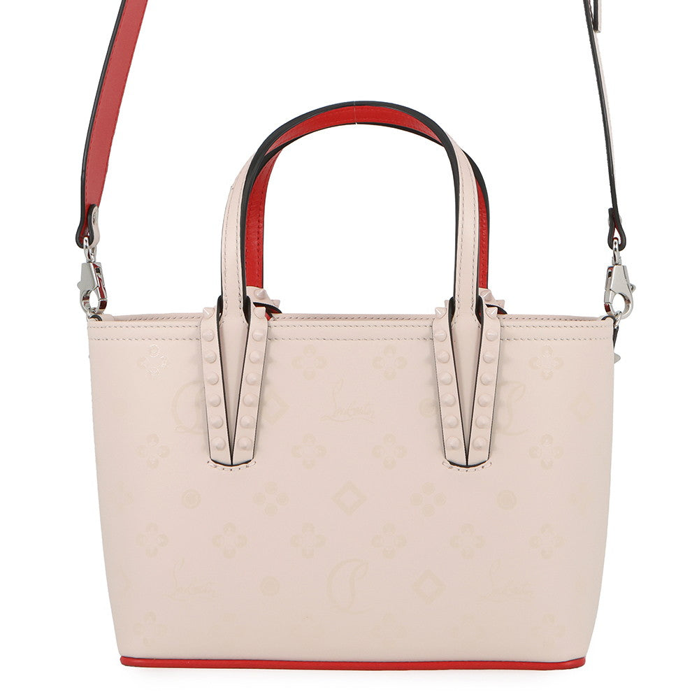 Christian Louboutin Kabata E/W Mini 2WAY Tote Bag Jasmin Flower1235336W514 Leather
