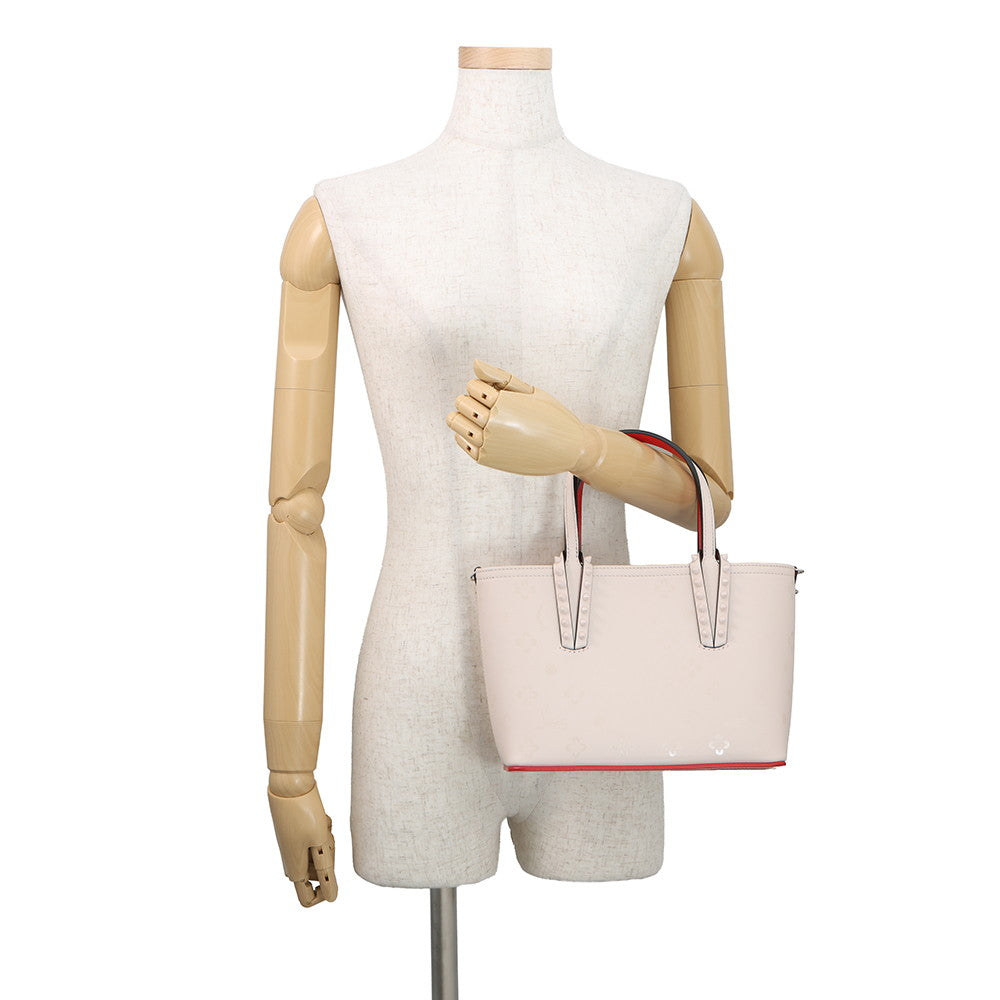 Christian Louboutin Kabata E/W Mini 2WAY Tote Bag Jasmin Flower1235336W514 Leather