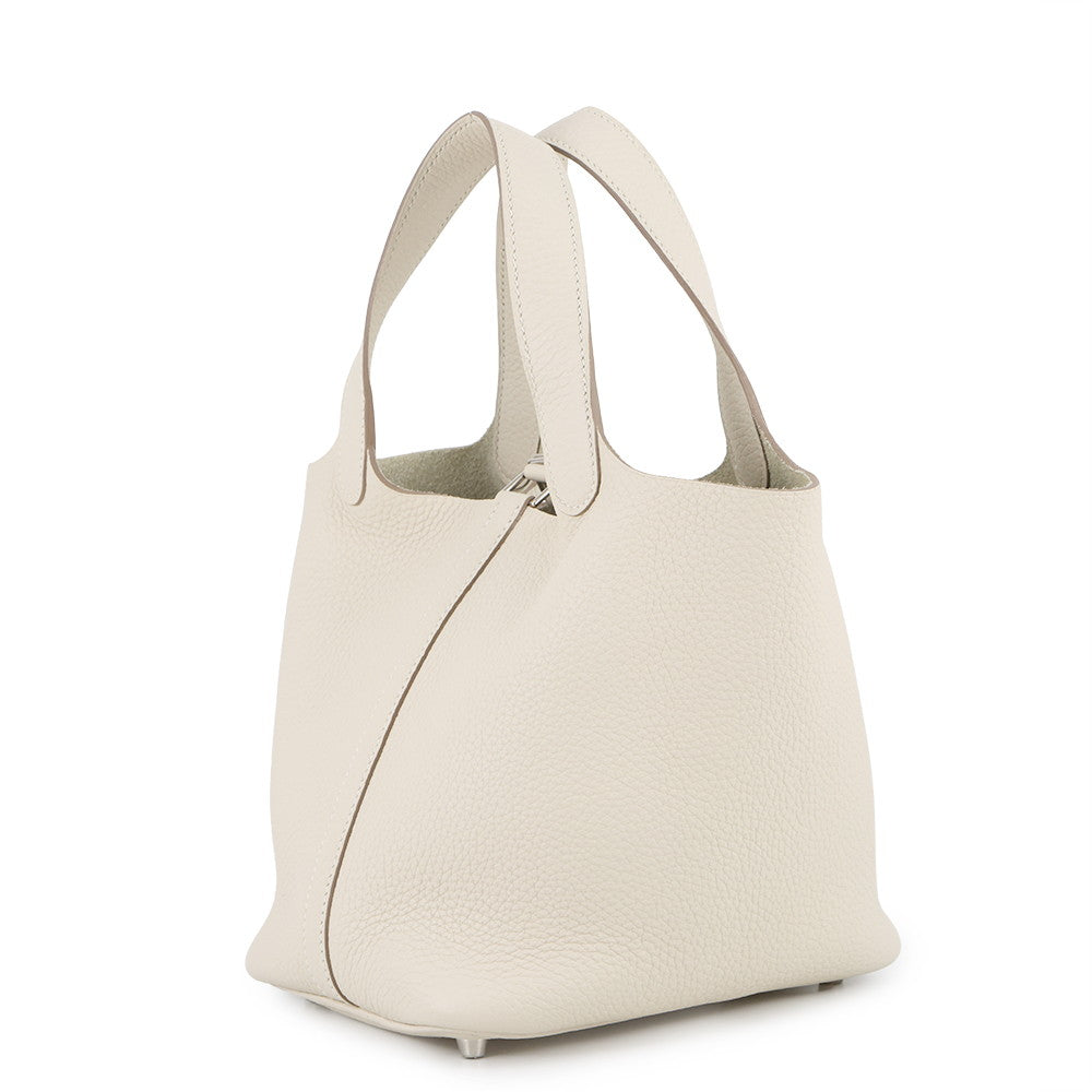 HERMES Picotin Lock Craie Taurillon Clemence Size PM
