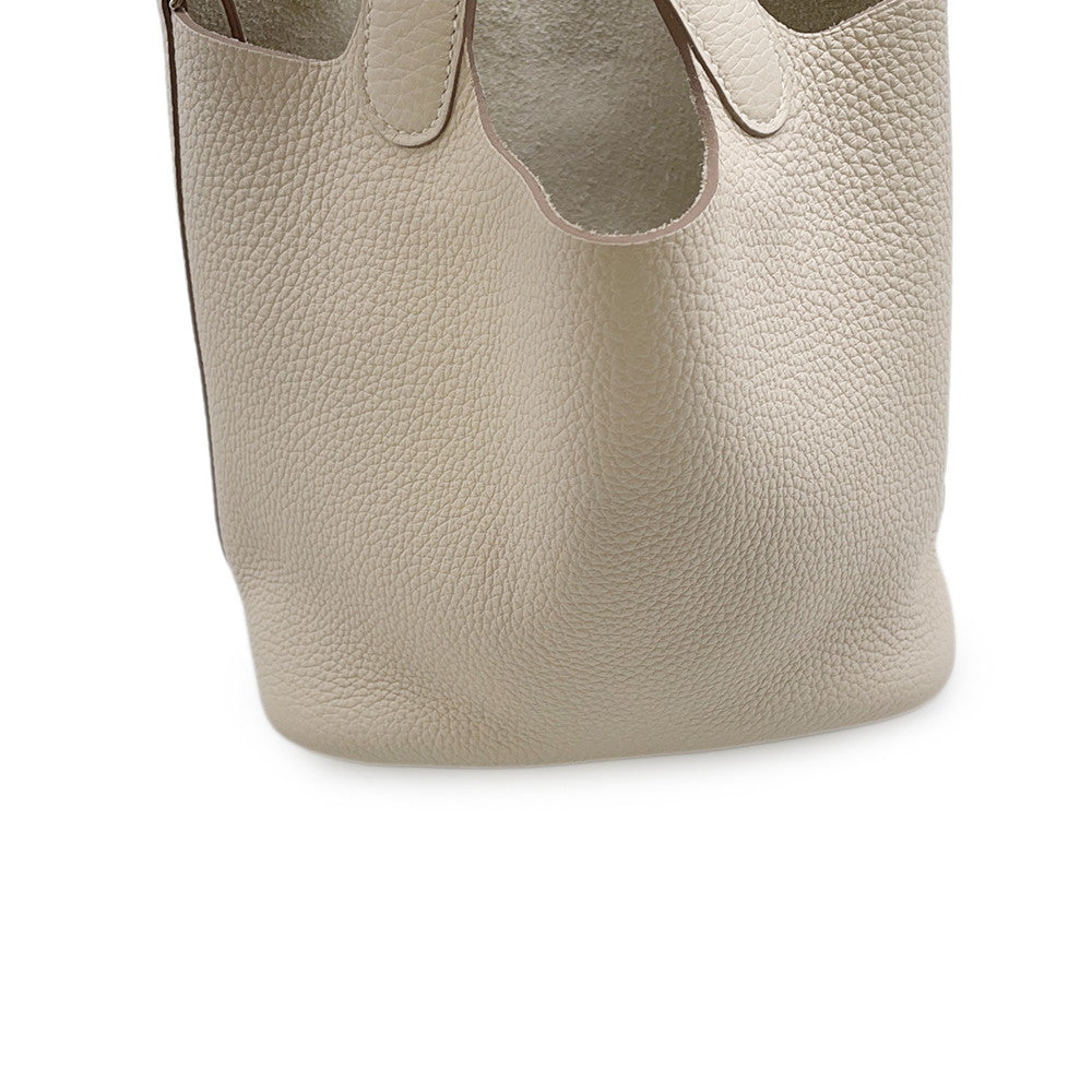 HERMES Picotin Lock Craie Taurillon Clemence Size PM