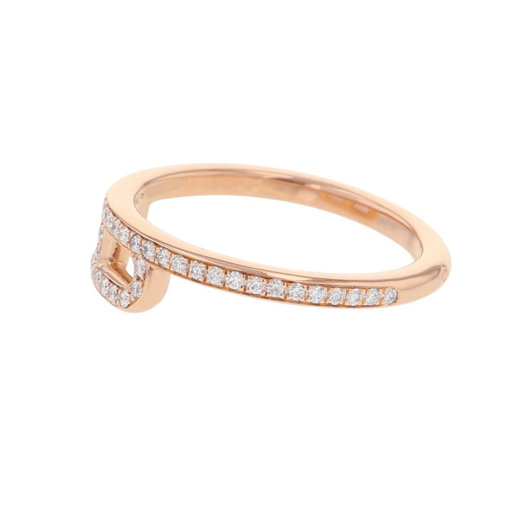 HERMES Link de HERMES Ring Size 50/#10 18K Pink Gold