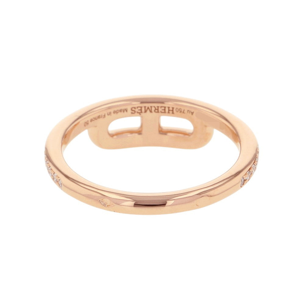 HERMES Link de HERMES Ring Size 50/#10 18K Pink Gold