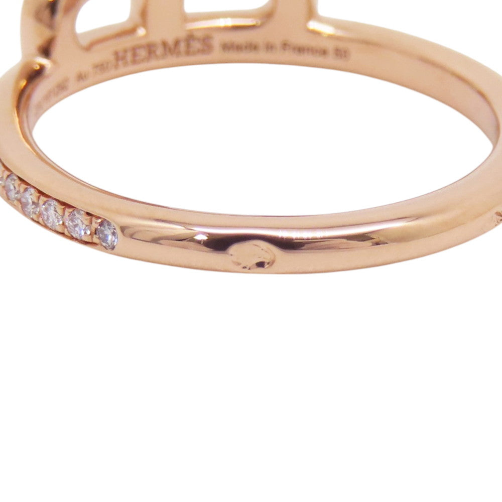 HERMES Link de HERMES Ring Size 50/#10 18K Pink Gold