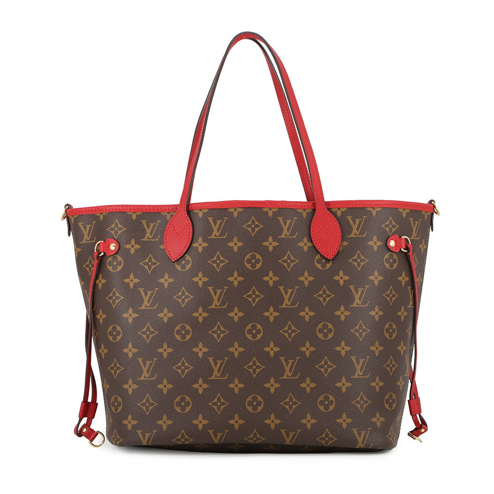LOUIS VUITTON Neverfull・Inside Out Sari RedM12708 Monogram Size MM