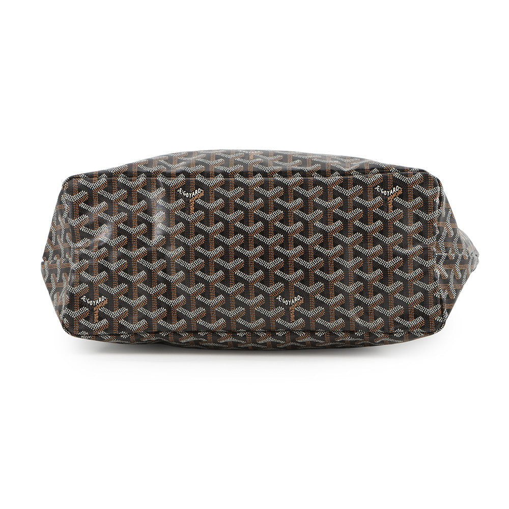 GOYARD Saint Louis BlackSTLOUIPMLTY01CL01P PVC Leather Size PM