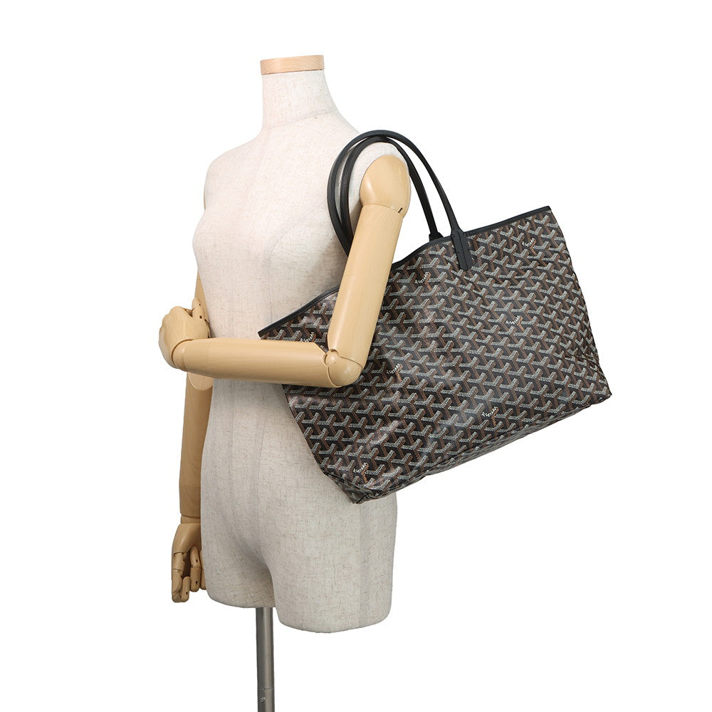 GOYARD Saint Louis BlackSTLOUIPMLTY01CL01P PVC Leather Size PM