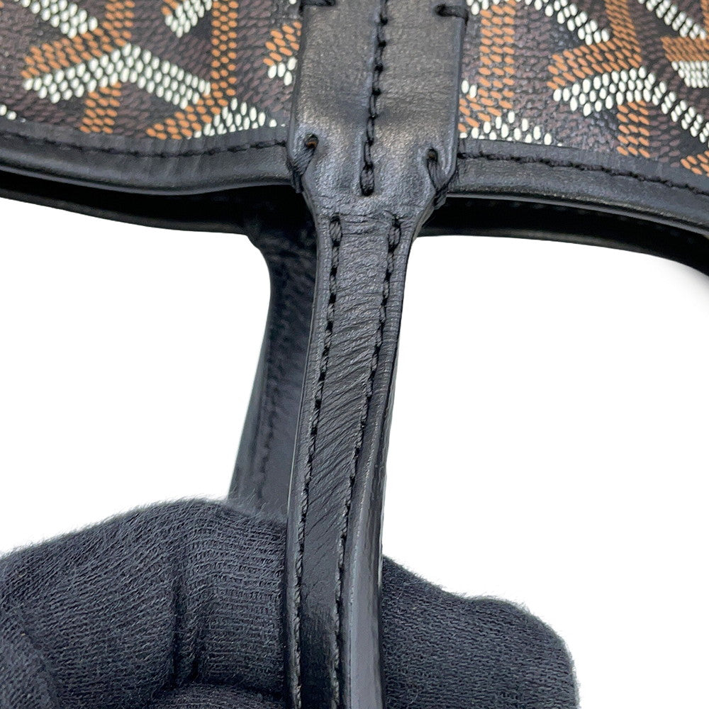 GOYARD Saint Louis BlackSTLOUIPMLTY01CL01P PVC Leather Size PM