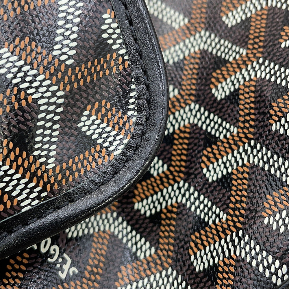 GOYARD Saint Louis BlackSTLOUIPMLTY01CL01P PVC Leather Size PM