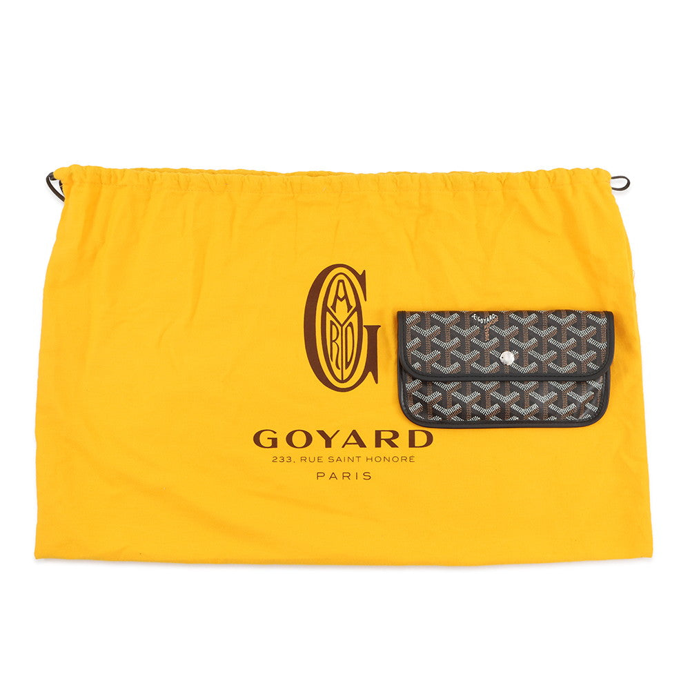 GOYARD Saint Louis BlackSTLOUIPMLTY01CL01P PVC Leather Size PM