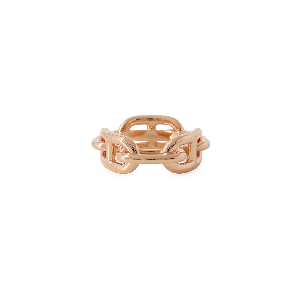 HERMES Legato Chaine d'Ancre Scarf Ring Gold Plated