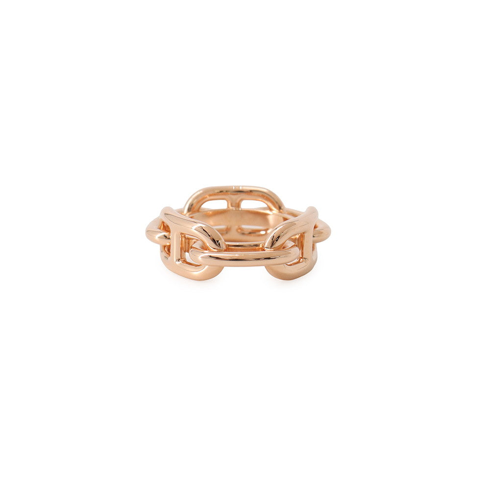 HERMES Legato Chaine d'Ancre Scarf Ring Gold Plated