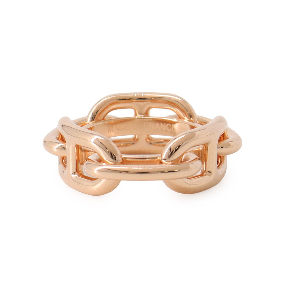 HERMES Legato Chaine d'Ancre Scarf Ring Gold Plated