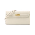 HERMES Kelly wallet long to go Craie Epsom