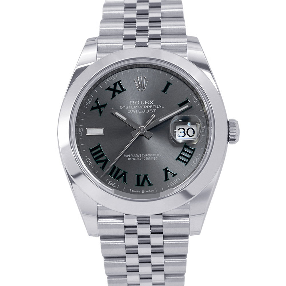 ROLEX Datejust W41mm Stainless Steel Slate Dial126300