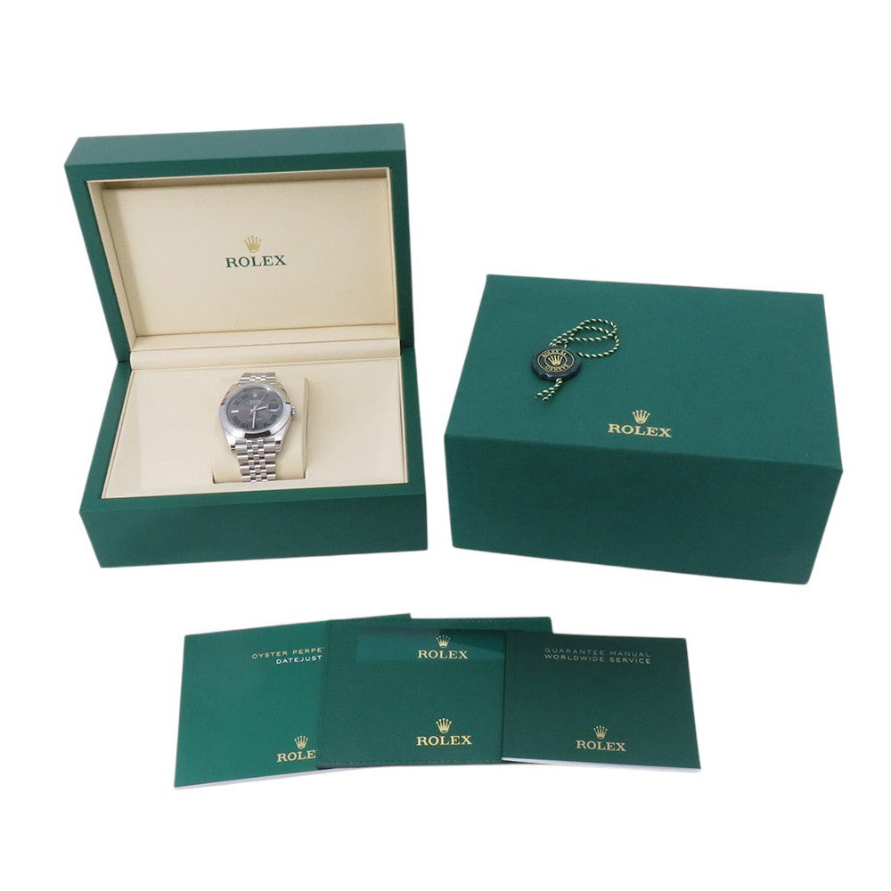 ROLEX Datejust W41mm Stainless Steel Slate Dial126300