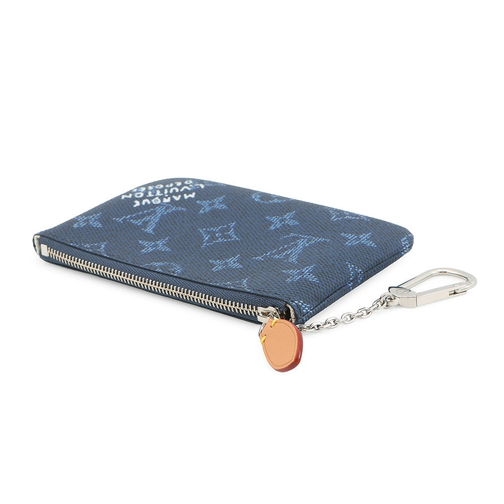 LOUIS VUITTON Pochette ClesS OceanBlueM27112 Monogram・Heritage