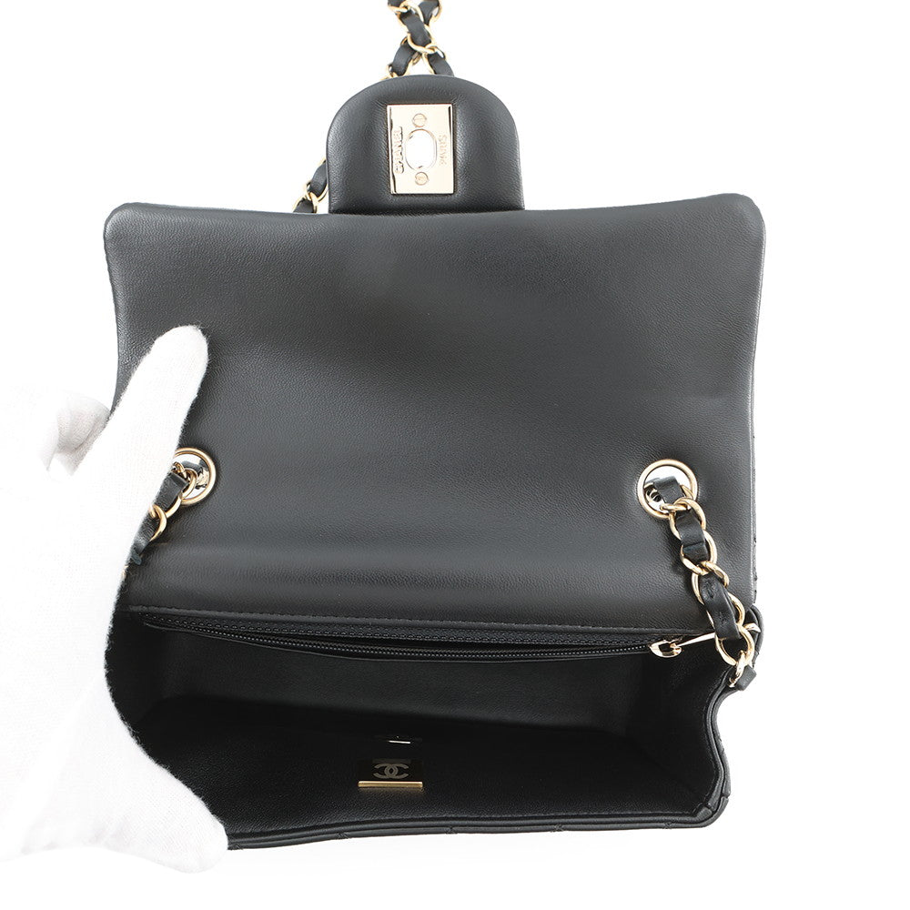 CHANEL Mini Matelasse ChainShoulder Bag BlackA69900 Y04059 94305 Lambskin Size 20