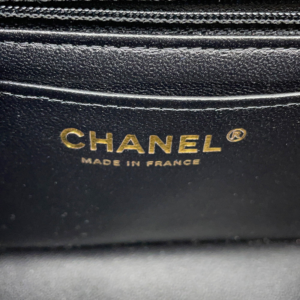 CHANEL Mini Matelasse ChainShoulder Bag BlackA69900 Y04059 94305 Lambskin Size 20