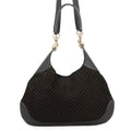 GUCCI GUCCI B Shoulder Bag Black834981 Micro GG Suede Leather Size Small