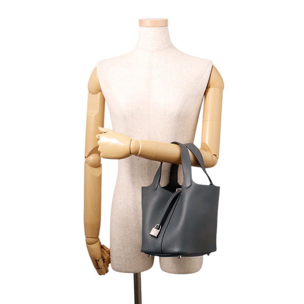 HERMES Picotin Lock Grimist Taurillon Clemence Size PM