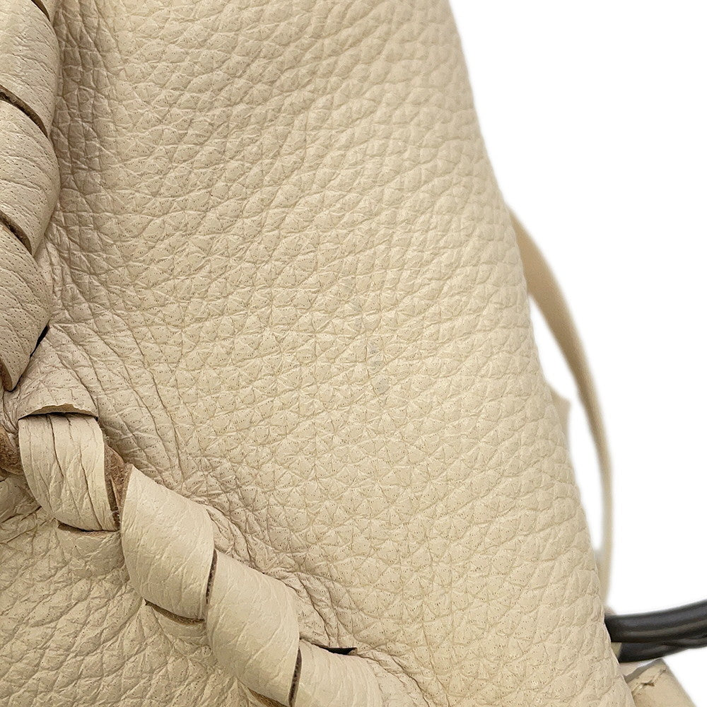 Bottega Veneta Cervo Backpack Ivory Leather