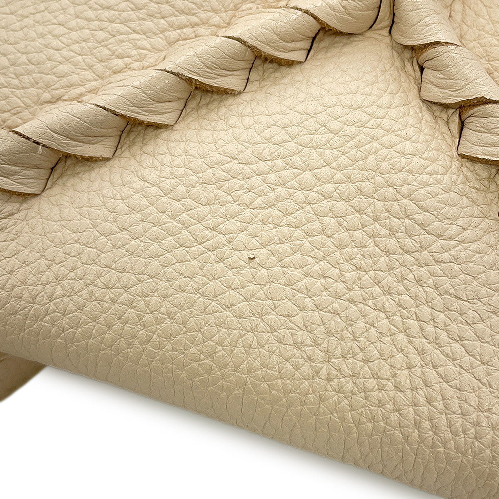 Bottega Veneta Cervo Backpack Ivory Leather